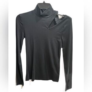 ❤️ GAP MODERN MOCKNECK CUTOUT LONG SLEEVE TOP SIZE XS NEW